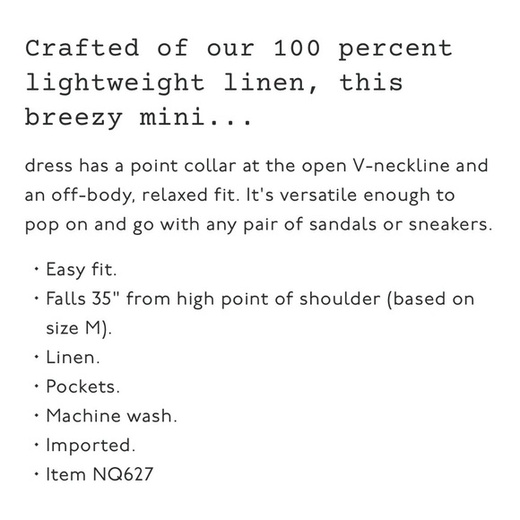 Madewell Linen Dress V-Neck - Picture 3 of 11